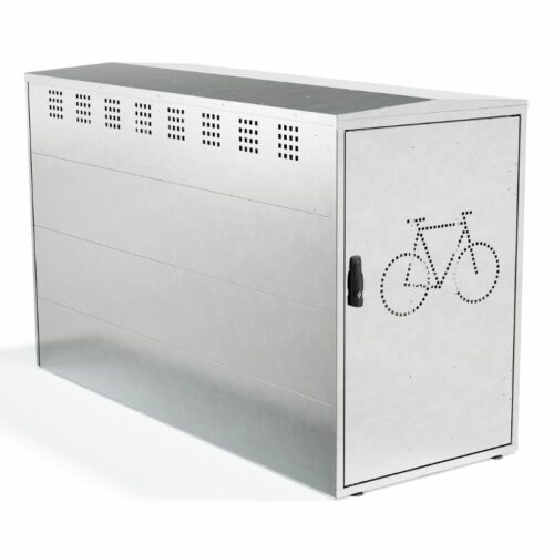 Protect fietsbox Basic verzinkt voor 1 fiets – afsluitbare fietskluis voor buiten