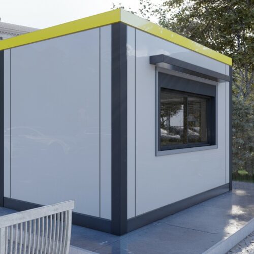 Kiosk model VC12 6 Professionele VC12 kassaunit met hoogwaardige afwerking, antislipvloer en diverse optionele extra’s.