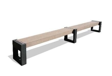 Kunststof parkbank Canvas 60 Kunststof parkbank Canvas - Afbeelding 30