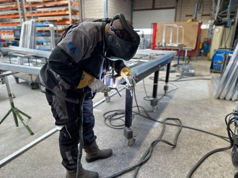 Productie voetbaldoelen SKWshop