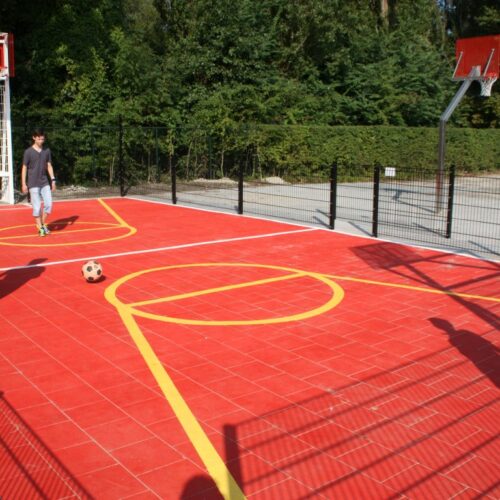 Pannakooi met basketbal 109 Pannakooi in Amsterdam met basketbal en vloercoating