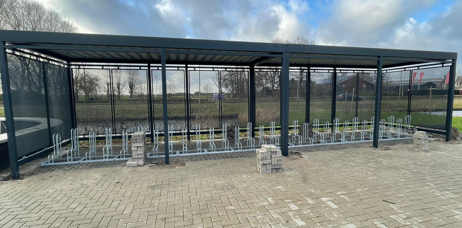 Fietsoverkapping kopen? Model Hagen 4 Fietsoverkapping Hagen montage 12 meter Eigen gekozen formaat 0