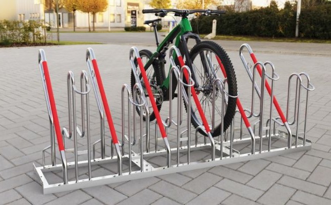 Fietsparkeren - fietsenrekken en aanleunbeugels 3 fietsenrek met slotbeugel