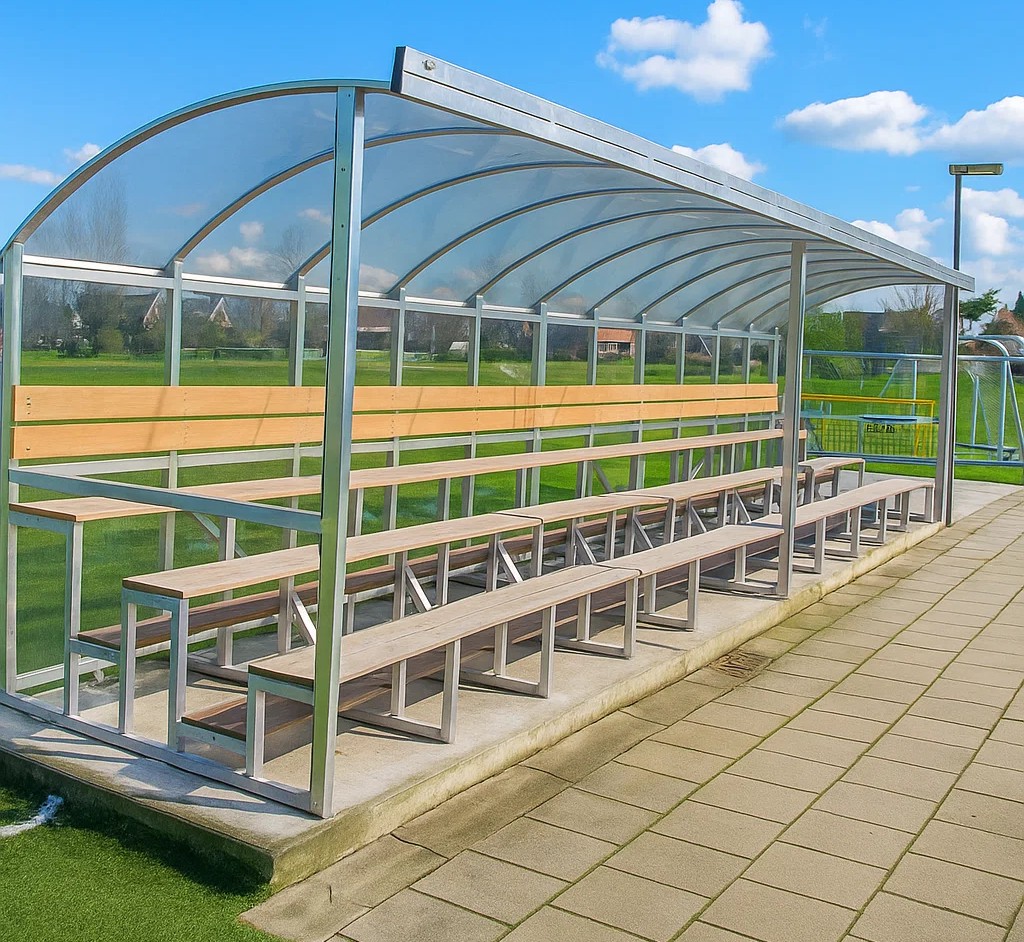 Tribunes en Tribunebouw bij SKWshop – Veilig en Modulair 3 tribune model Sienna