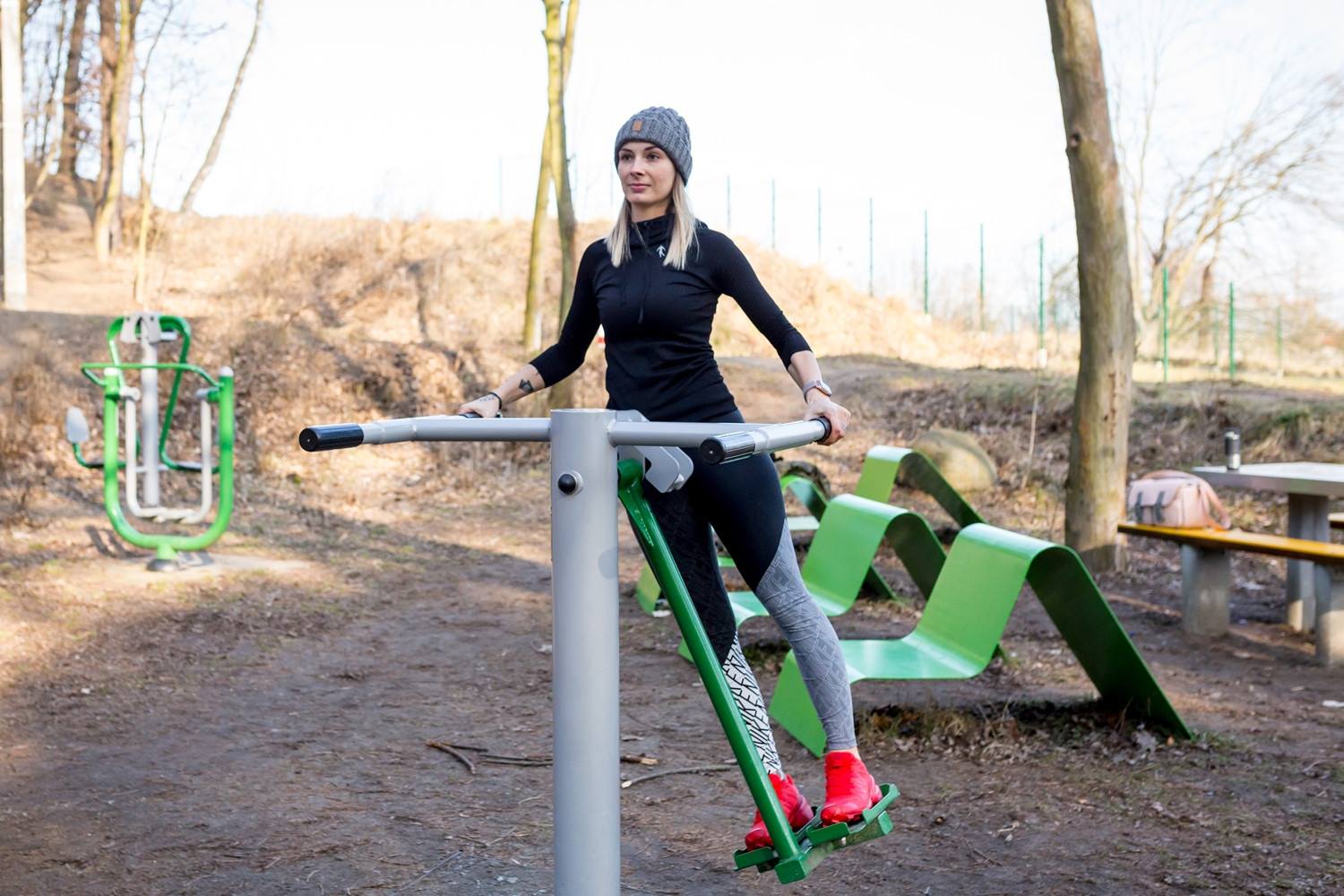 Nieuw! OF3-lijn buiten fitnesstoestellen 4 wahadlo
