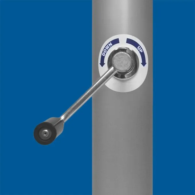 Anti-diefstalsysteem Flagpole met lierbediening.