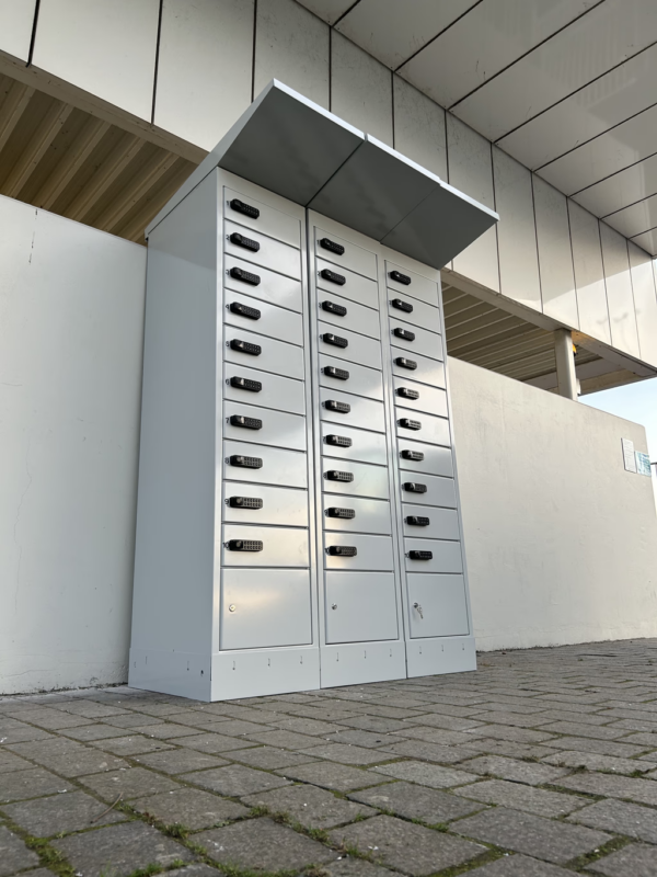 E-bike laadpunt met lockers Core voor buiten en openbare ruimtes