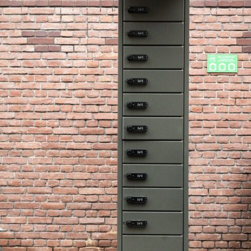 E-Bike Accu Laadlocker Core 13 E-bike accu oplaadlocker Core voor veilig opladen van e-bike batterijen buiten