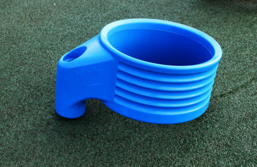 kunststof korfbalmand blauw