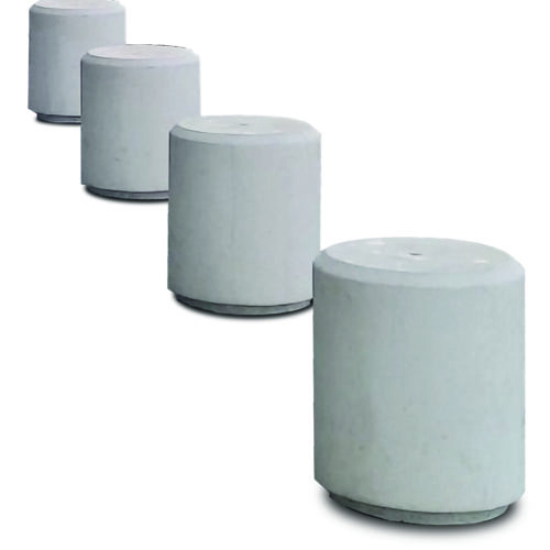 Betonnen afzet bollard - afzetpalen diameter 450mm
