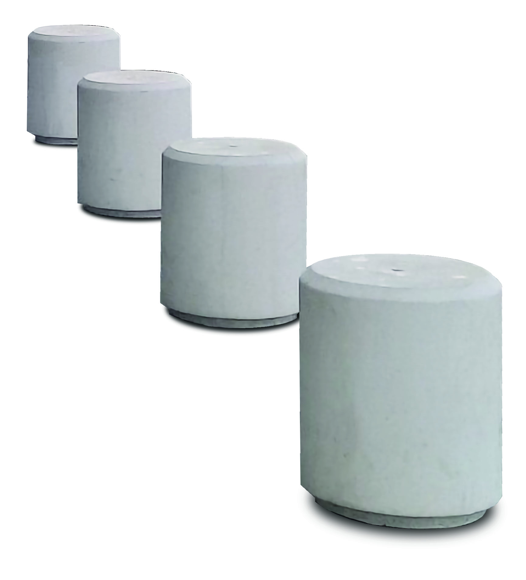 Betonnen afzetpaal Cilindro 2 Betonnen afzet bollard - afzetpalen diameter 450mm