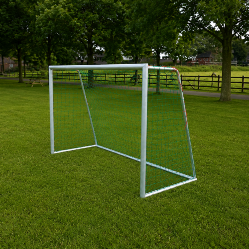 Aluminium voetbaldoel JVD130 doorlopend met netbeugel 3x2 meter