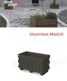 productblad plantenbak voor buiten model Madrid van Govaplast
