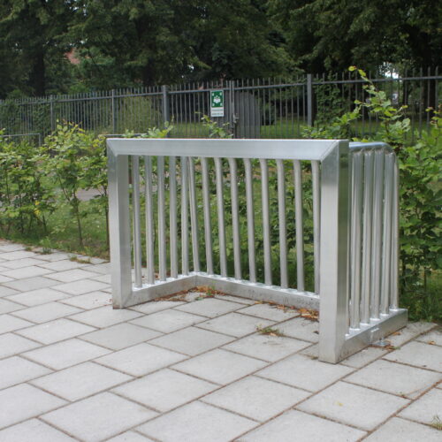 Aluminium antivandalisme voetbaldoel 120 × 80 cm met rechte achterzijde