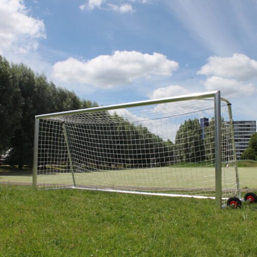 Pupillen voetbaldoel JVD190 5×2 meter van aluminium met wit doelnet