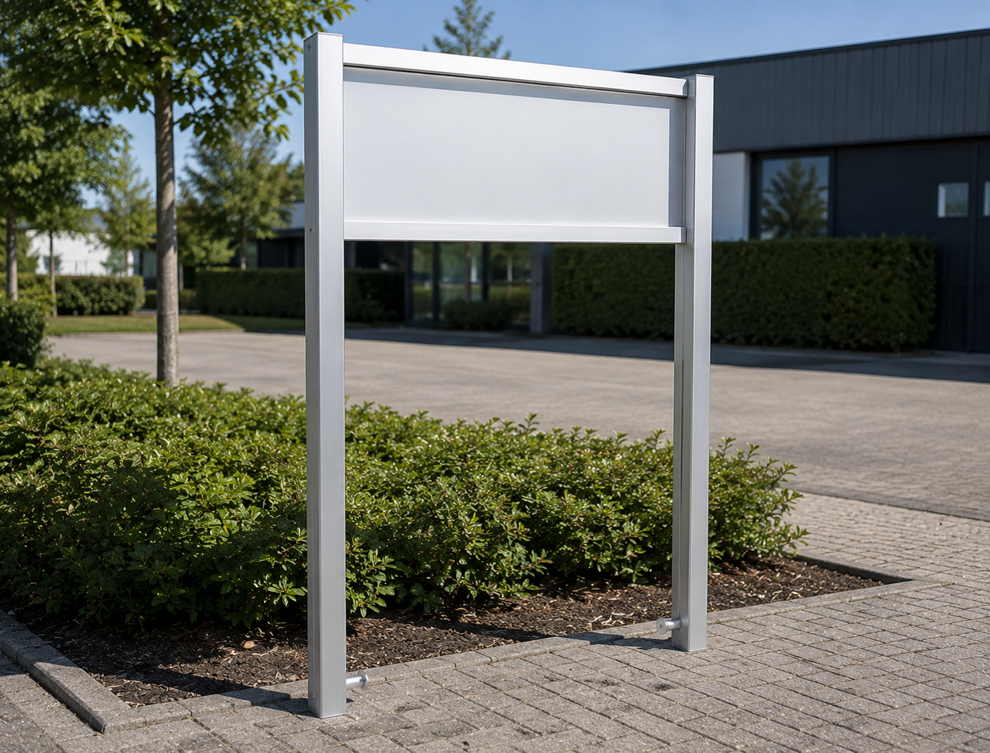 Informatiebord buiten aluminium 5x10 Premium 1 Aluminium frame voor informatiebord buiten 5x10 Premium