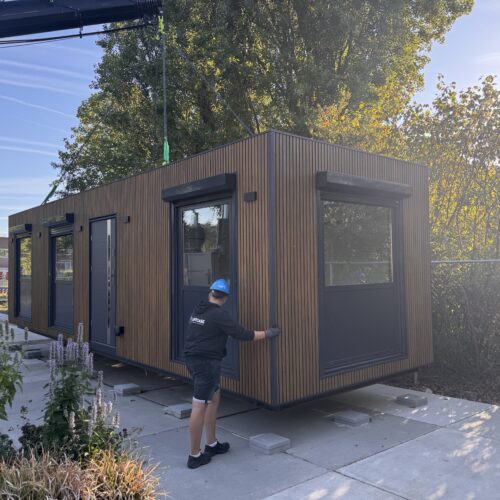 Kantoorunit 10 x 3 meter – luxe geïsoleerde kantoorcontainer 30 m² 38 Kantoorunit voor buiten 10 x 3m van SKWshop.nl