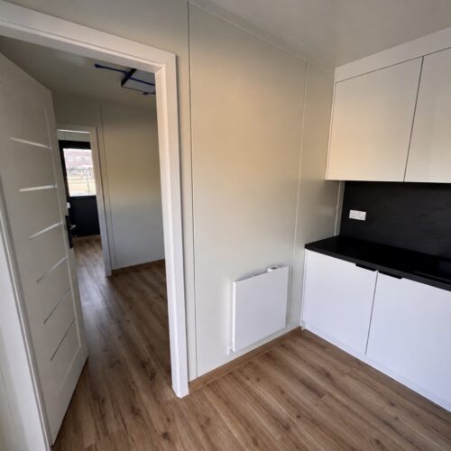 Modulaire kantoorunit 8 x 3 meter 26 Vrijstaande kantoorunit 10 x 3 meter voor bedrijfsterrein