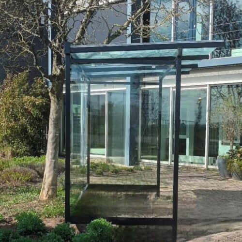 Automatenoverkapping Vendo – voor buiten 7 Automatenoverkapping Vendo staal en glas